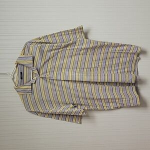 Marbas striped 100% cotton polo. made in Italy Men's medium golf